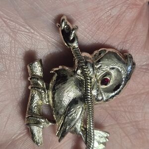 Vintage Bird And The Worm Brooch